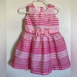 *Children’s Place New Pink Striped  Sleeveless Party Dress #IR
